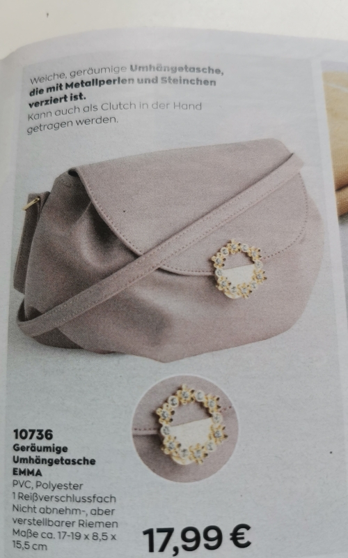 AVON Geräumige Umhängetasche EMMA  /Farbe VIOLETT